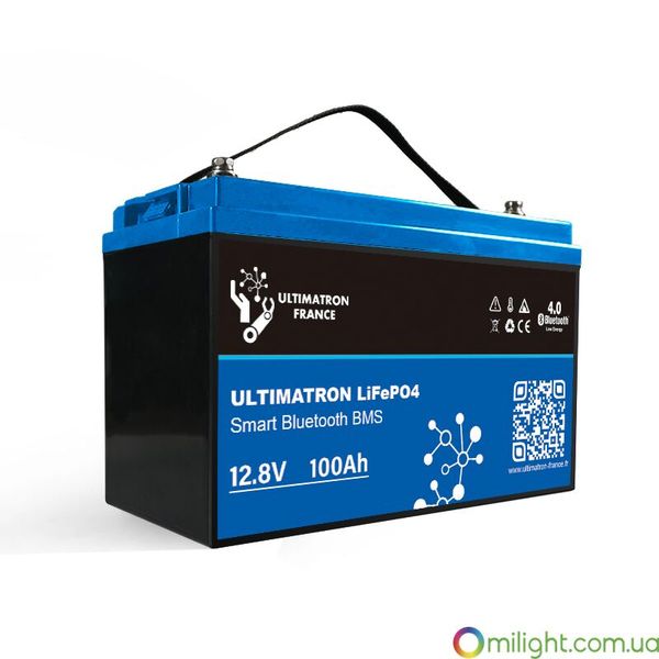 Lithium Battery 12.8V 100Ah LiFePO4 Smart BMS With Bluetooth UBL-12-100 photo