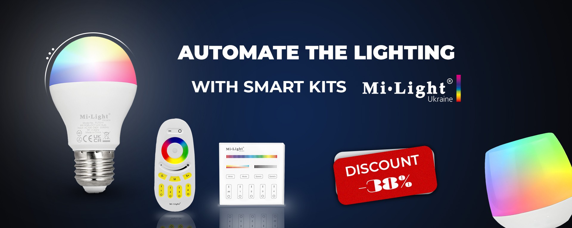 Automate your lighting with Smart Kits from MiLight - Up to 30% off