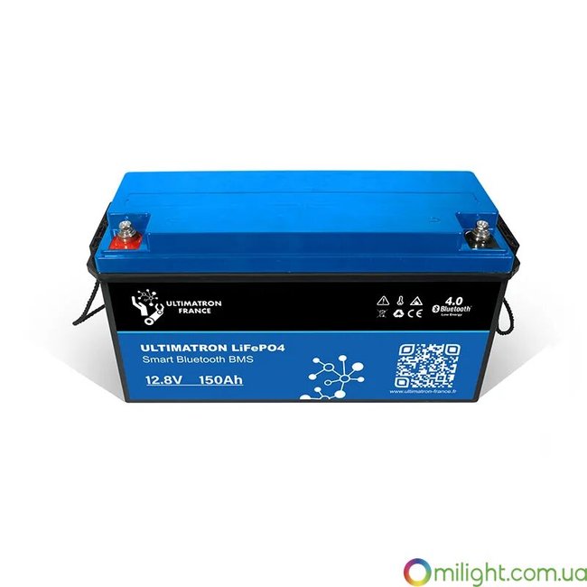 Литиевая батарея Ultimatron 12.8V 150Ah LiFePO4 Smart BMS с Bluetooth UBL-12-150 фото