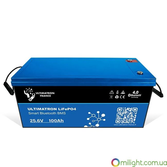 Ultimatron Lithium Battery 25.6V 100Ah LiFePO4 Smart BMS With Bluetooth UBL-24-100 photo